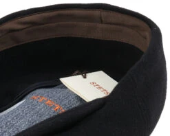 Kent Wool EF Black Flat Cap - Stetson -Stetson 11988 3