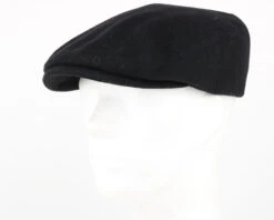 Kent Wool EF Black Flat Cap - Stetson -Stetson 11988 4