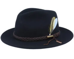 Tller Vitafelt Black Fedora - Stetson