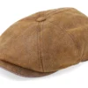 Burney Pig Skin Flat Cap - Stetson
