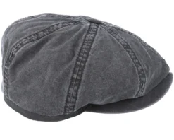 Hatteras Delave Organic Cotton Grey Flat Cap - Stetson -Stetson 4043898024815 3 scaled