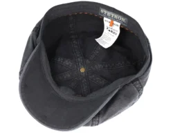 Hatteras Delave Organic Cotton Grey Flat Cap - Stetson -Stetson 4043898024815 4 scaled