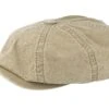 Hatteras Delave Organic Cotton Beige Flat Cap - Stetson