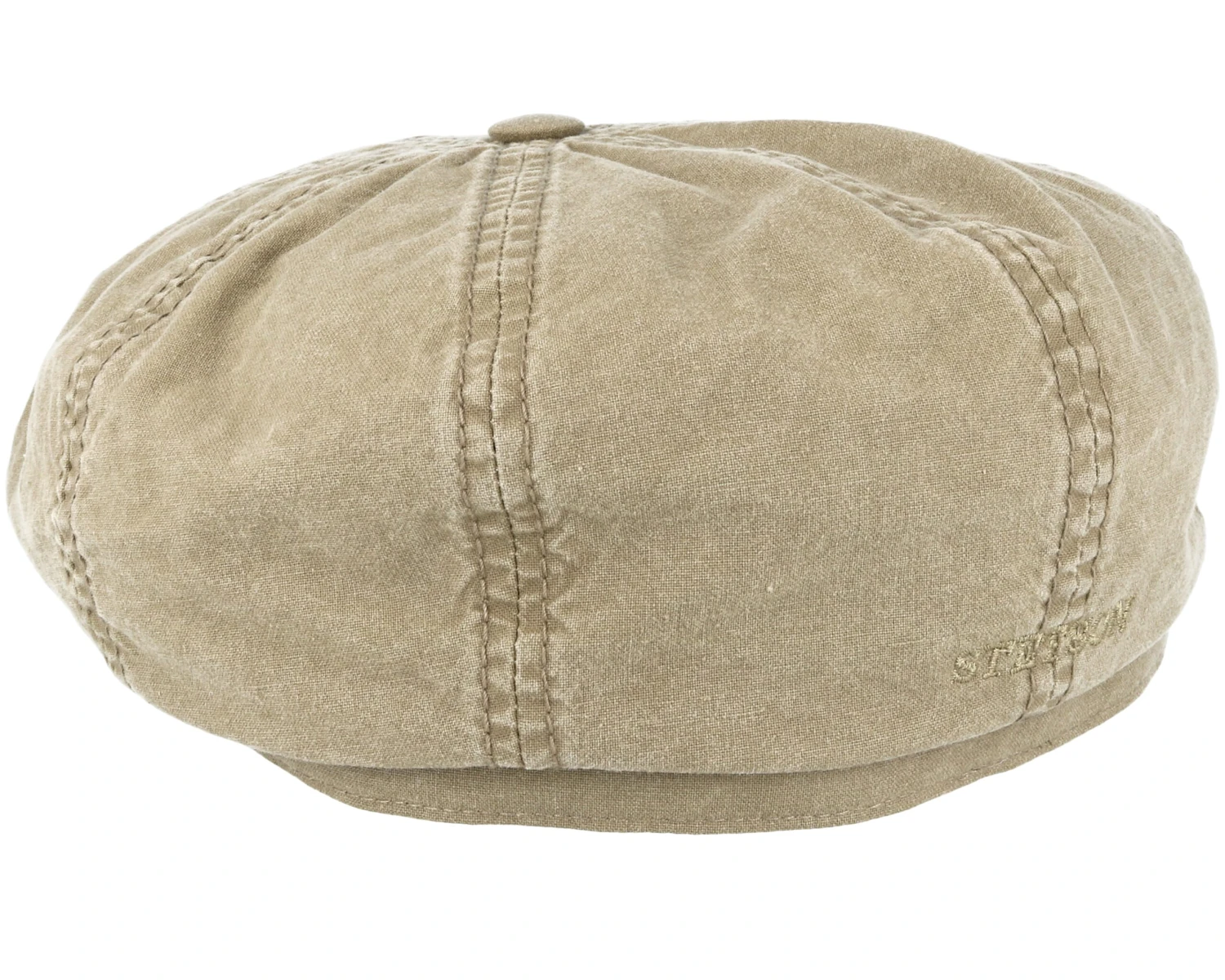 Hatteras Delave Organic Cotton Beige Flat Cap - Stetson 2 Hatteras Delave Organic Cotton Beige Flat Cap - Stetson - Image 2