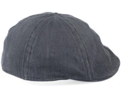 Level Co/Pe Black Flat Cap - Stetson -Stetson 4043898185684 3