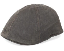 Level Co/Pe Brown Flat Cap - Stetson