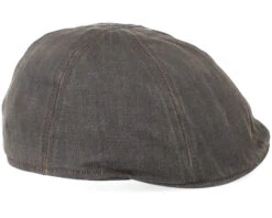 Level Co/Pe Brown Flat Cap - Stetson -Stetson 4043898185714 3
