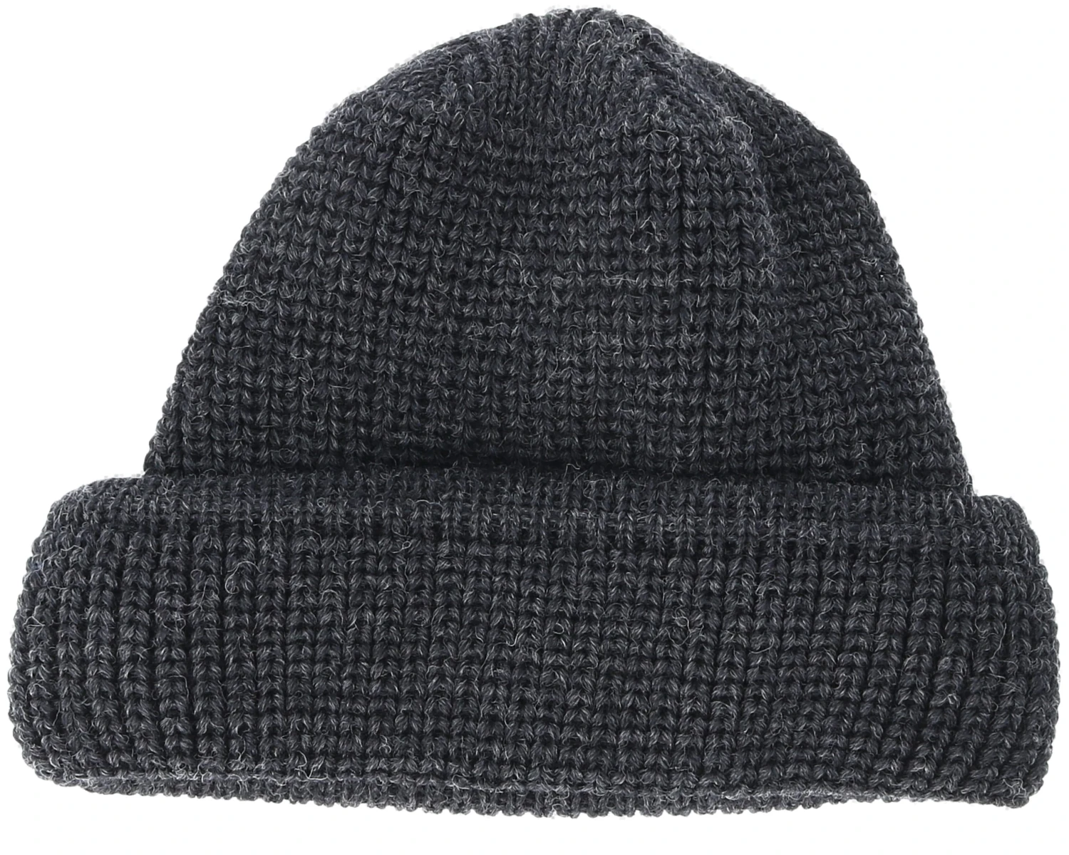 Merino Wool Dark Grey/Black Beanie - Stetson 2 Merino Wool Dark Grey/Black Beanie - Stetson - Image 2