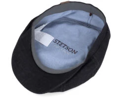 Hatteras Linen Black Flat Cap - Stetson 8 Hatteras Linen Black Flat Cap - Stetson -Stetson 4043898354530 4