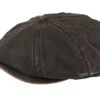 Hatteras Co/Pes Dark Brown Flat Cap - Stetson