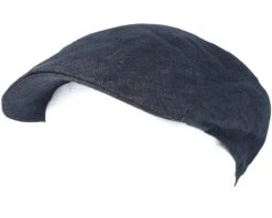 Ivy Linen Dark Grey Flat Cap - Stetson -Stetson 4043898358897 5