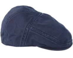 Ivy Cap Cotton Navy Flatcap - Stetson -Stetson 4043898366663 3