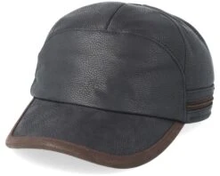 Baseball Cap Cow Hide Brown Ear Flap - Stetson