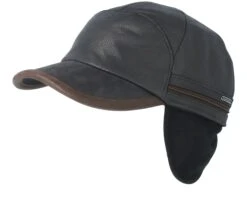 Baseball Cap Cow Hide Brown Ear Flap - Stetson -Stetson 4043898381710 5