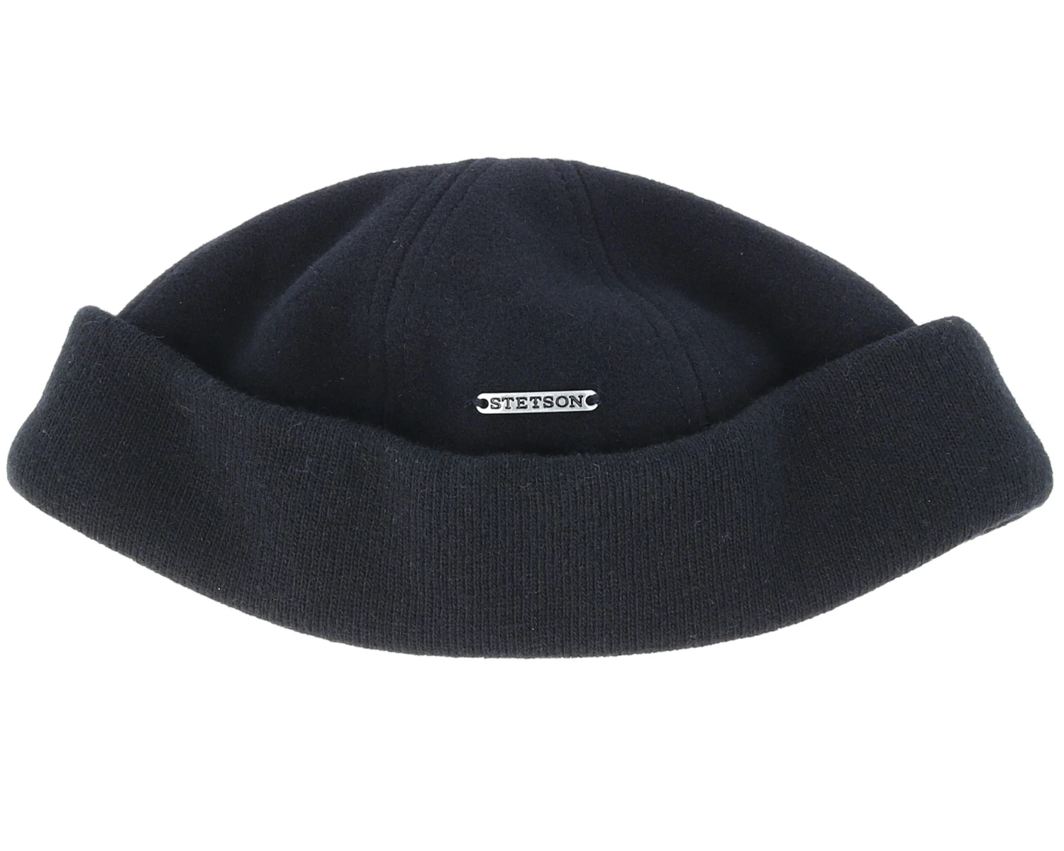 Docker Wool/Cashmere Black Beanie - Stetson 1 Docker Wool/Cashmere Black Beanie - Stetson