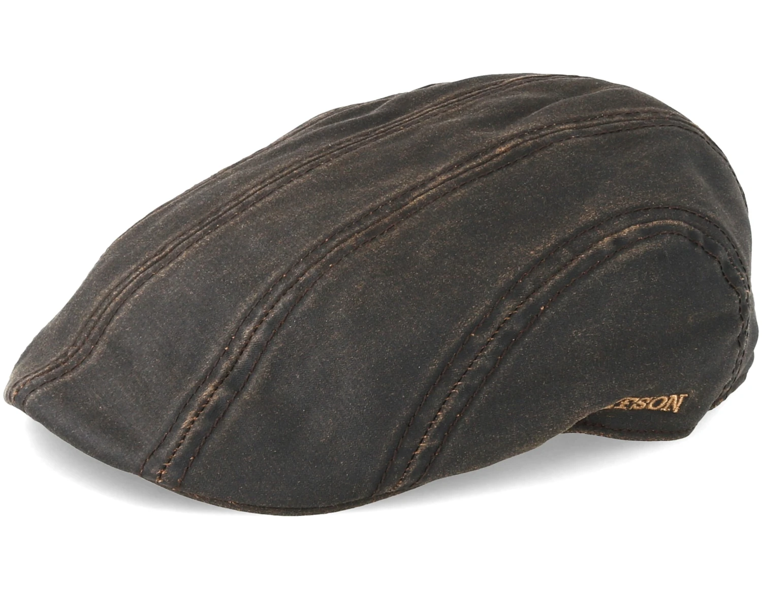 Ivy Cap Co/Pe Dark Brown Flat Cap - Stetson 1 Ivy Cap Co/Pe Dark Brown Flat Cap - Stetson