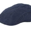 Ivy Cap Delave Organic Cotton Navy Flat Cap - Stetson