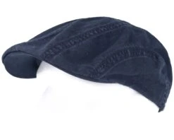 Ivy Cap Delave Organic Cotton Navy Flat Cap - Stetson -Stetson 4043898445146 5