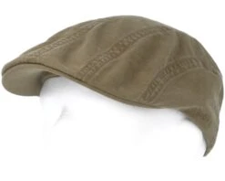 Ivy Delave Organic Cotton Olive Flat Cap - Stetson -Stetson 4043898445191 5