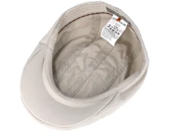 Ivy Delave Organic Cotton Beige Flat Cap - Stetson -Stetson 4043898445245 4 scaled