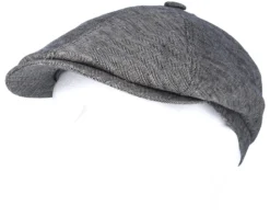 6-Panel Linen Fischgrat Grey Flat Cap - Stetson 9 6-Panel Linen Fischgrat Grey Flat Cap - Stetson -Stetson 4043898456531 5 scaled