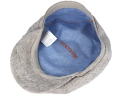 6-Panel Linen Fischgrat Beige Flat Cap - Stetson -Stetson 4043898456579 4 scaled