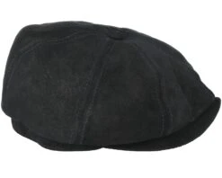 Hatteras Pigskin Black Flat Cap - Stetson -Stetson 4043898522823 3