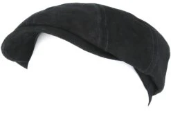 Hatteras Pigskin Black Flat Cap - Stetson -Stetson 4043898522823 4