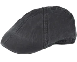 Texas Organic Cotton Dark Grey Flat Cap - Stetson