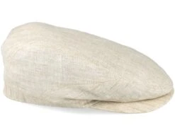 Driver Cap Linen Beige Flat Cap - Stetson -Stetson 4043898555722 3