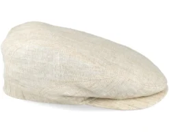 Driver Cap Linen Beige Flat Cap - Stetson -Stetson 4043898555722 3 scaled