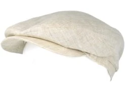 Driver Cap Linen Beige Flat Cap - Stetson -Stetson 4043898555722 5