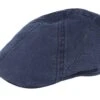 Texas Organic Cotton Navy Flat Cap - Stetson