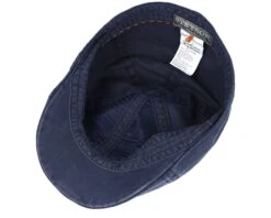 Texas Organic Cotton Navy Flat Cap - Stetson -Stetson 4043898561686 4
