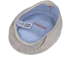 Kent Linen Natural Flat Cap - Stetson -Stetson 4043898561976 4