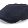 Driver Cap Linen 1 Black Flat Cap - Stetson