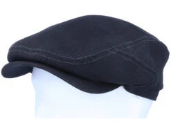 Driver Cap Linen 1 Black Flat Cap - Stetson 9 Driver Cap Linen 1 Black Flat Cap - Stetson -Stetson 4043898562331 5