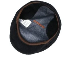 Kent Wool/Cashmere Black Flat Cap - Stetson -Stetson 4043898583596 4