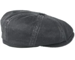 Hatteras Co/Pes Black Flat Cap - Stetson -Stetson 4043898584340 3