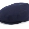 Kent Wool/Cashmere Ear Flap Navy Flat Cap - Stetson