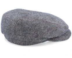 Driver Cap Wool Herringbone Fishgrat Brown Flat Cap - Stetson -Stetson 4043898629775 3