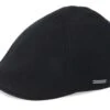 Texas Wool/Cashmere Black Flat Cap - Stetson