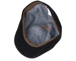 Texas Wool/Cashmere Black Flat Cap - Stetson 8 Texas Wool/Cashmere Black Flat Cap - Stetson -Stetson 4043898647182 4