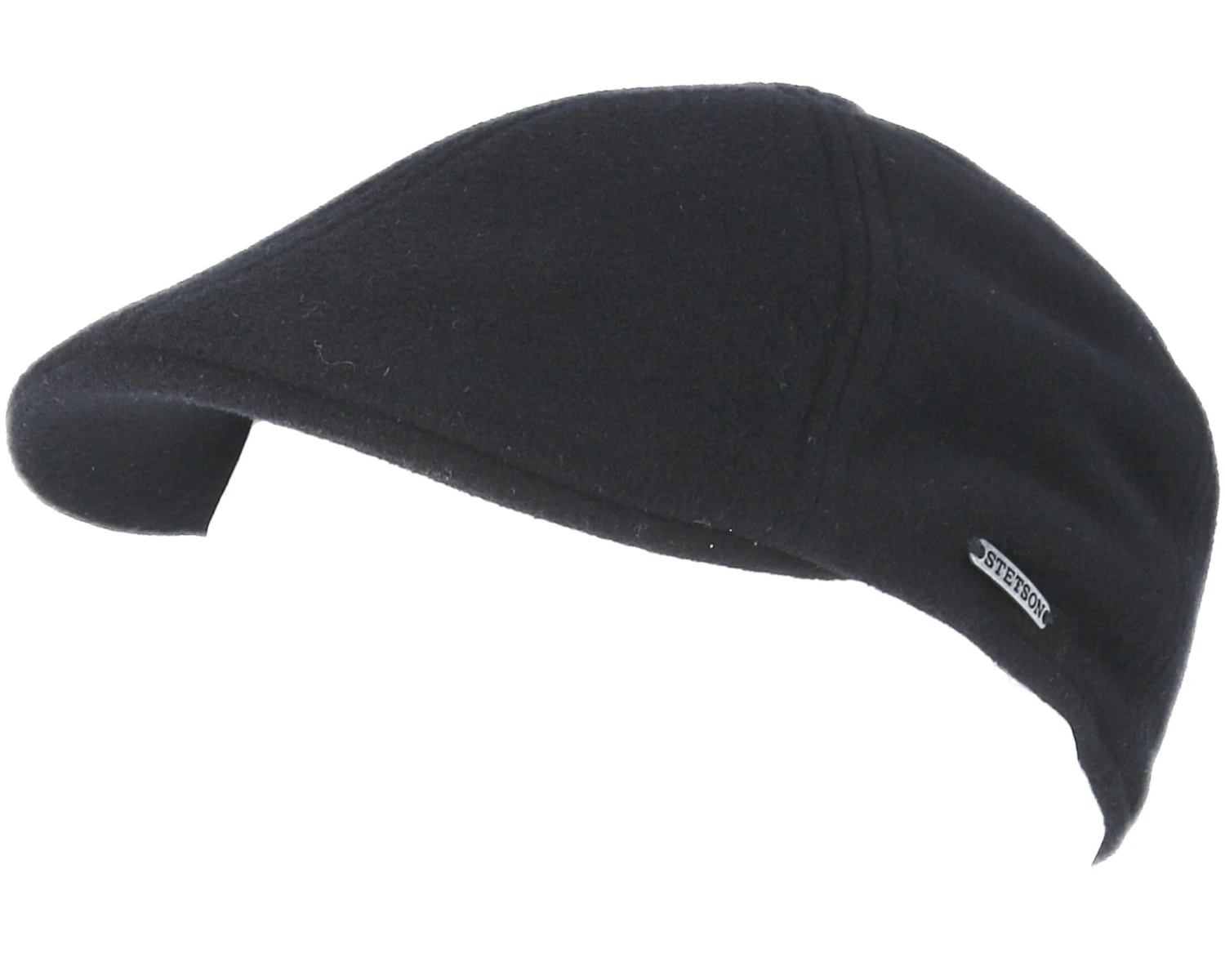 Texas Wool/Cashmere Black Flat Cap - Stetson 5 Texas Wool/Cashmere Black Flat Cap - Stetson - Image 5