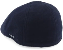 Texas Duck Shape Texas Wool/Cashmere Black Flat Cap - Stetson -Stetson 4043898647236 2