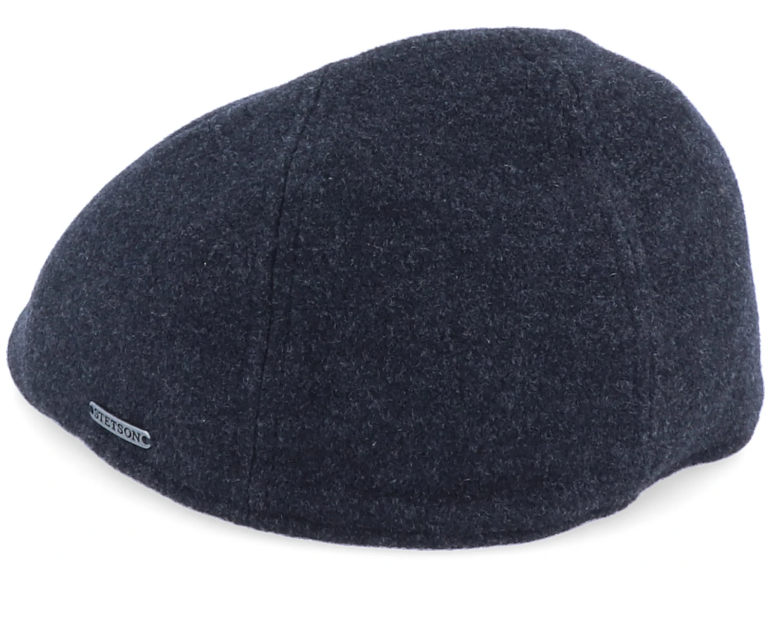 Texas Wool/Cashmere Ear Flap 2 Black Flat Cap - Stetson 2 Texas Wool/Cashmere Ear Flap 2 Black Flat Cap - Stetson - Image 2