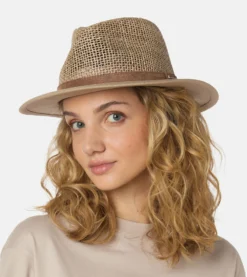 Seagrass Traveller Beige/Brown Straw - Stetson -Stetson 4043898655927 Voulgarakis Artemisz FEMALE 1 20220408 scaled