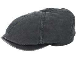6-Panel Co/Pes Dark Grey Flat Cap - Stetson