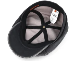 6-Panel Co/Pes Dark Grey Flat Cap - Stetson -Stetson 4043898723633 4 scaled