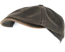 6-Panel Cap Co/Pes Schwarz Flatcap - Stetson -Stetson 4043898723688 5